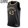 NBA Børn Trøje Toronto Raptors Pascal Siakam 43 2022-23 Nike City Edition Sort Swingman